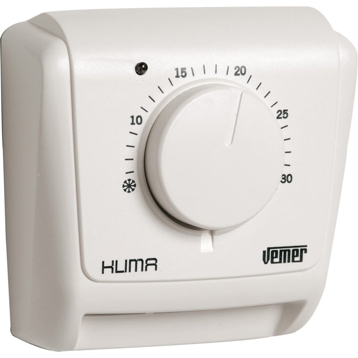 VEMER VE020400 Klima 3L Mechanischer Raumthermostat, Heizungsthermostat, Betrieb Heizung und Klimaan