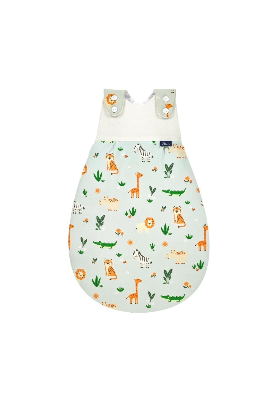Alvi Baby-Mäxchen Aussensack Bio-Baumwolle Baby Schlafsack, 2.5 TOG, für Sommer und Winter, Ganzjahr