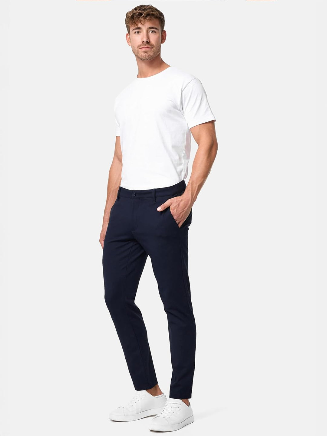 Indicode Herren Rodekro Performance Pants | Chinohose Herrenhose Super Stretch Stoffhose Bequeme Bus