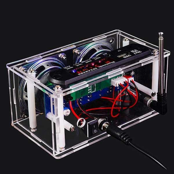 FM Radio Kits, Lötprojekte DIY Elektronik Kits Digitalradio mit LCD Display, FM Radio Bluetooth Laut