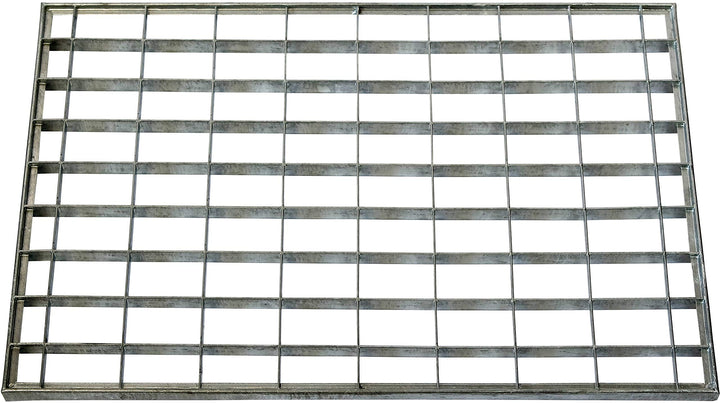 ID matt 4060 _ L Gitter Metall Teppich Fussmatte Stahl verzinkt grau 60 x 40 x 2 cm