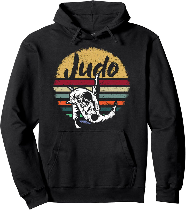 Judo Judoka Vintage Kampfsport Training Ringen Geschenk Pullover Hoodie