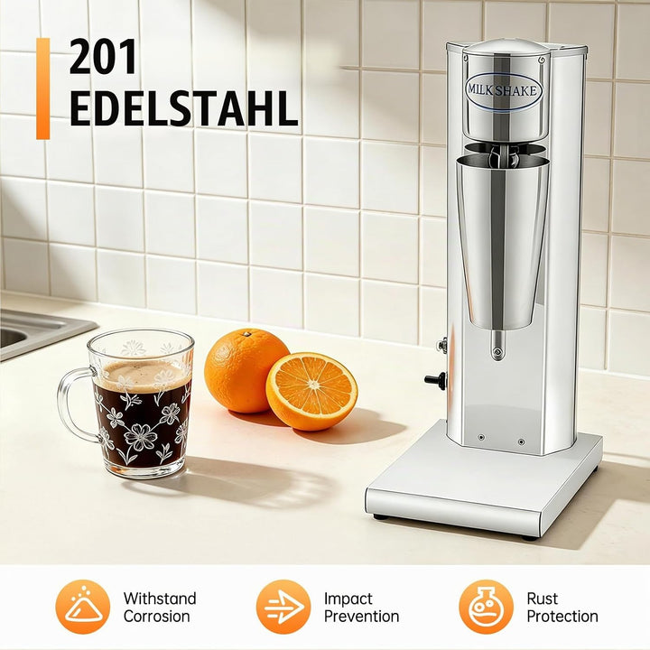 Drink Mixer 650ML Profi Milchshaker Standmixer elektrischer Getränkemixer Mixbecher für Smoothies, C