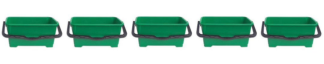 Unger QB220 Pro Eimer für 45,7 cm Unterlegscheibe, Grün mit schwarzem Griff 5-(Pack), 5-(Pack)