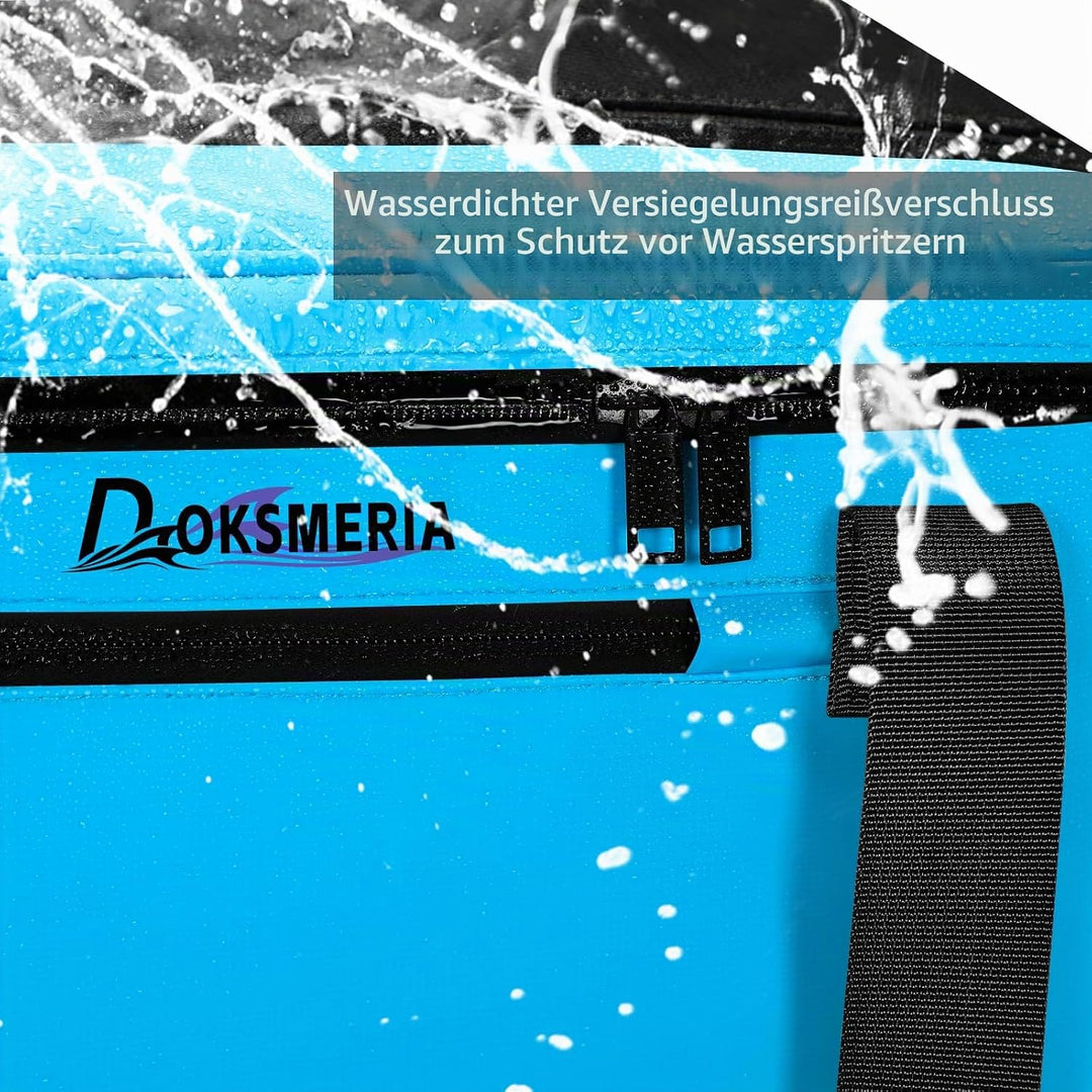 Paddle Board Cooler Wasserdicht, Super Capacity SUP Paddleboard Deck Cooler mit Schultergurt &amp; 6 ela