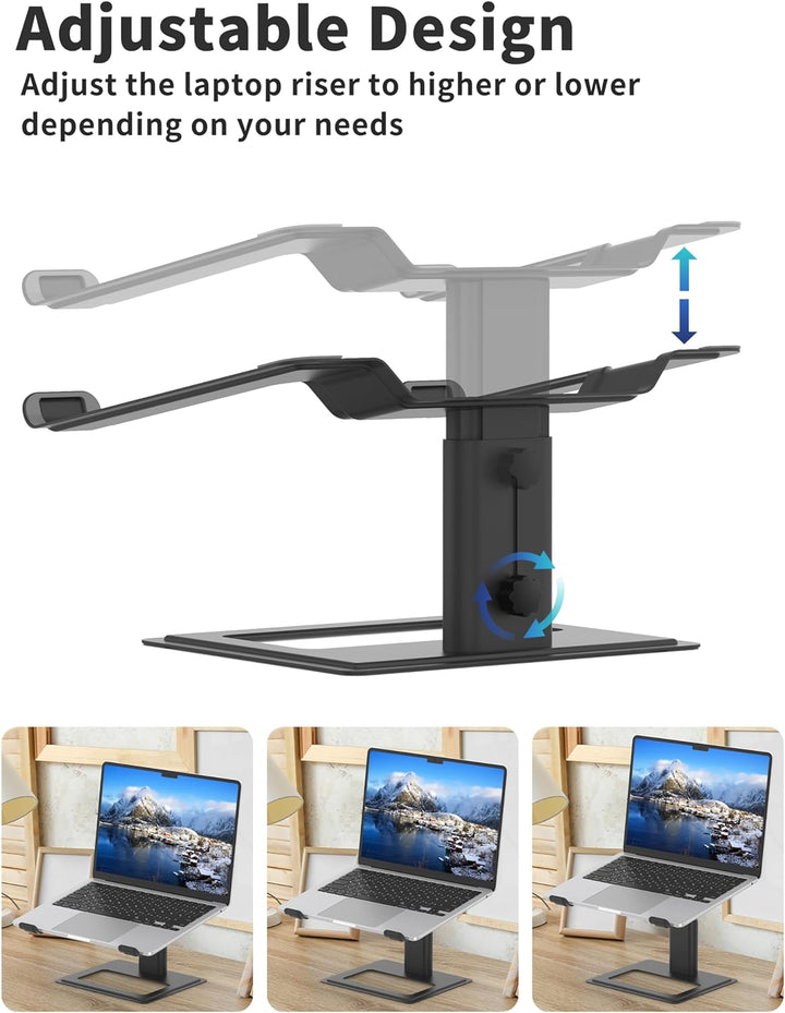 SOUNDANCE Laptop-Ständer für Schreibtisch, verstellbar, ergonomischer Laptop-Ständer für den Schreib