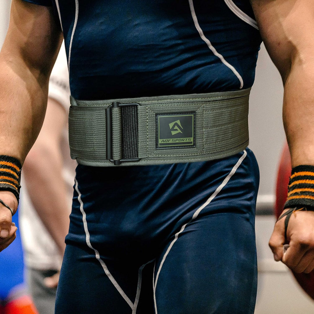AQF Gewichthebergürtel, 4"/10.2cm Autolock Nylon Gürtel, Functional Training Bodybuilding Fitness Gü