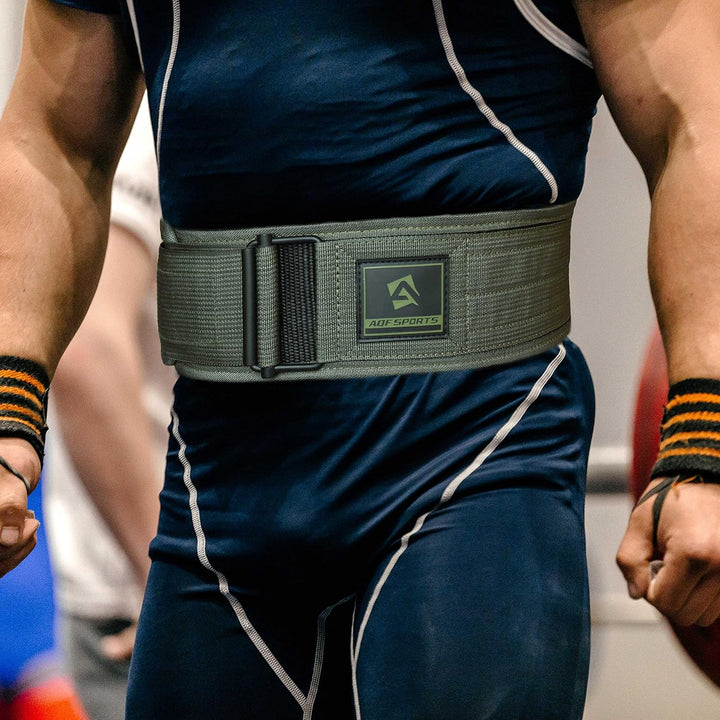 AQF Gewichthebergürtel, 4"/10.2cm Autolock Nylon Gürtel, Functional Training Bodybuilding Fitness Gü