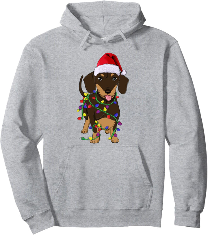 Dackel Weihnachten Hunde Hundehalter Pullover Hoodie