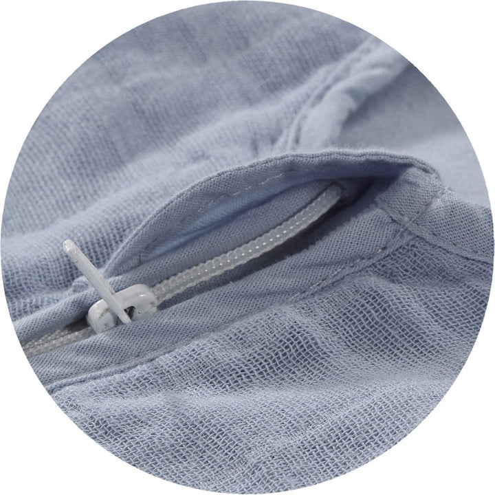 Alvi Babyschlafsack Mull atmungsaktiv mit Babylöffel DeinKinderland| Baby-Schlafsack ärmellos Jungen