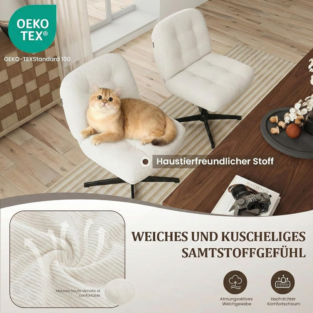 COLAMY Ergonomischer 360°Schwenkbarer Bürodrehstuhl für Zuhause - Bürostuhl mit extra Dicker Polster
