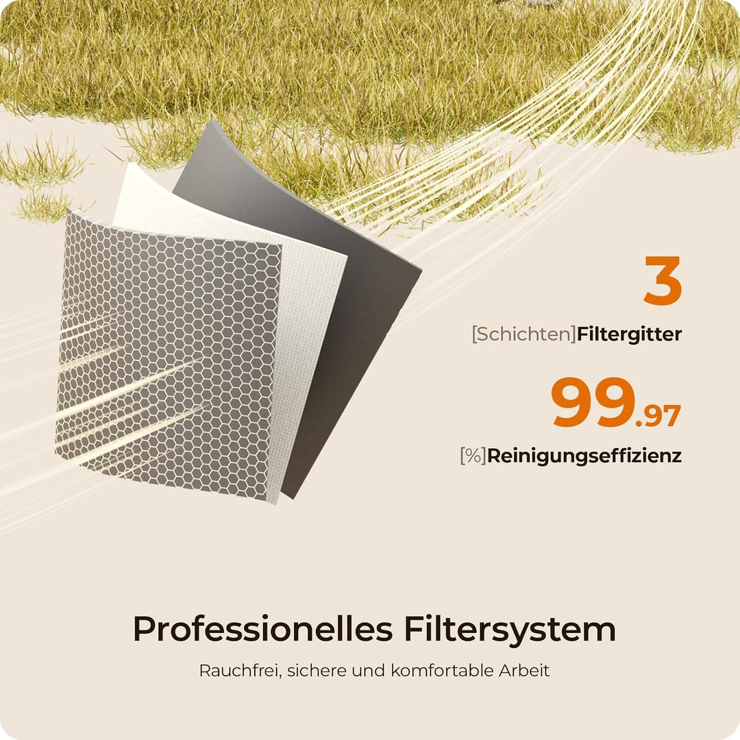 BlazeX Luftreiniger für M3 Lasergravierer, 3-stufiger Rauchabsauger mit HEPA- &amp; Aktivkohlefilter, ho