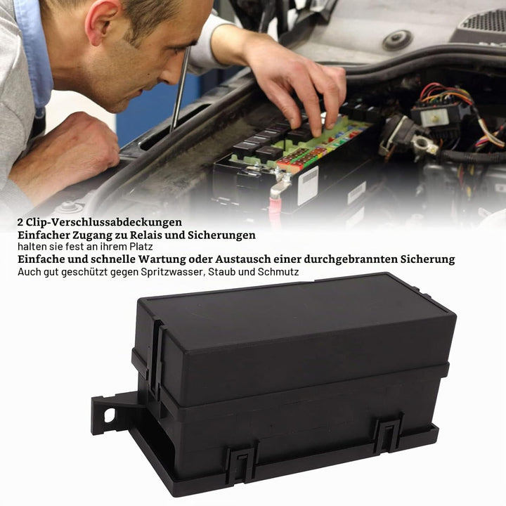 Focket 12V Sicherung Relais Box, 6 Relais 11 ATC ATO 52 Crimp Klemmen Universal wasserdichte Sicheru