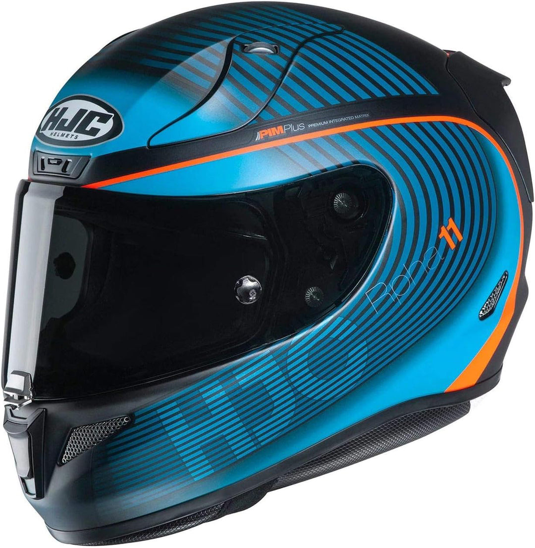 HJC Helmets Herren Nc Motorrad Helm S Blau/Orange, S Blau/Orange