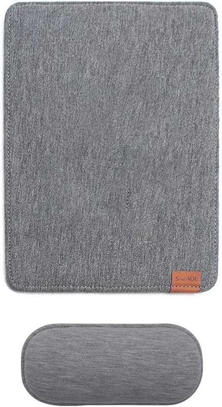 SenseAGE Mousepad mit Abnehmbarer Handauflage, Ergonomisches Mauspad mit atmungsaktivem Handpolster
