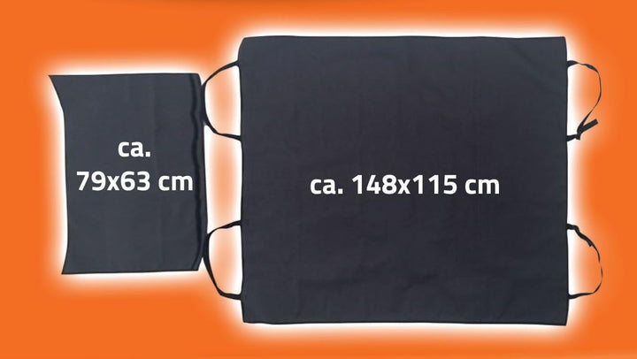 LANCO Automotive Premium Kofferraummatte 2-Teilig | LI-8911 | Multifunktional | Ca. 145 x 115 cm + 7