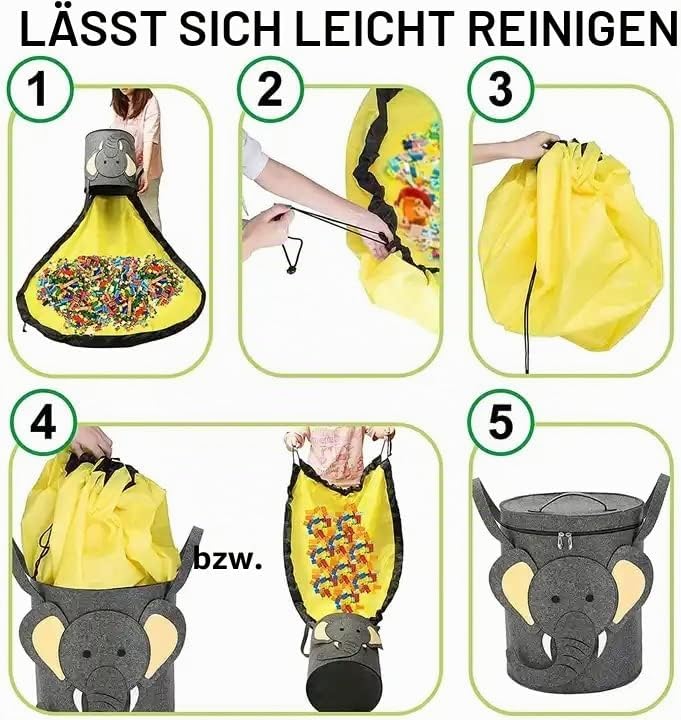 Spielzeug Aufbewahrung Tasche, 2 In 1 Spielzeugkorb Spielzeug Sack, Kinder Aufbewahrungsbeutel, Spie