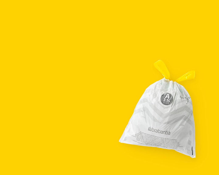 Brabantia Müllbeutel PerfectFit Multipack (Code A - 3L) Extra Starke Müllsäcke mit Zugband, 10 rolle