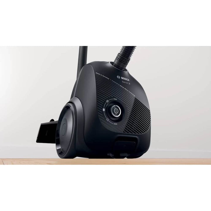 Bosch BGLS2BA1 Series 2 Staubsauger mit Beutel, 3.5 L, 600 W, 80 dB, 8 Meter Kabel, Schwarz