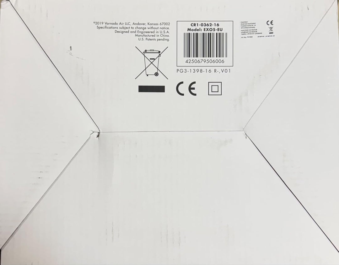 Vornado EXO5 - Ventilator für Baustelle und Werkstatt - inkl. Montagehalterung 46 dB - 38 W