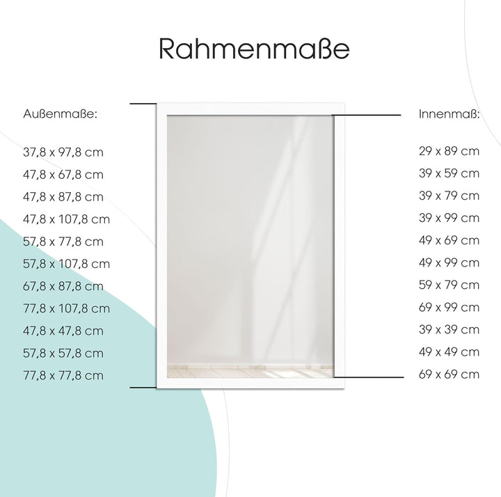 Picati Spiegelrahmen Barocko inkl. Spiegel | Aluminium Vintage | Spiegelmass: 40x40cm | zzgl. 7,8 cm