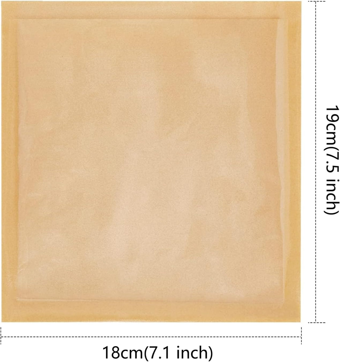100 Stück Lebensmitteltüten with Window, 18 x 19 cm Sandwich Bags, Kraft Paper Small Bread Bags,Fett