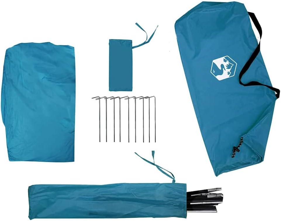 vidaXL Beistellzelt Beistellzelte Lagerzelt Blau, Blau
