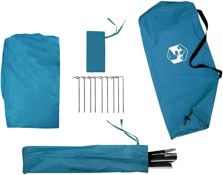 vidaXL Beistellzelt Beistellzelte Lagerzelt Blau, Blau