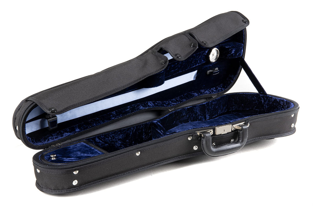 GEWA Violinformkoffer Liuteria Meastro 4/4 schwarz/blau, Meastro 4/4 schwarz/blau