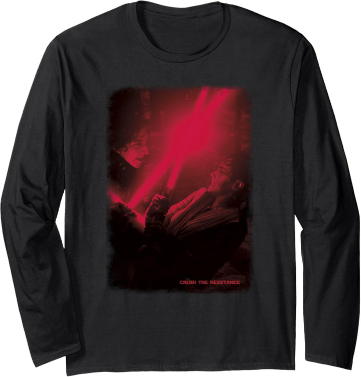 Star Wars Kylo Ren Verses Rey Episode 7 Poster Langarmshirt