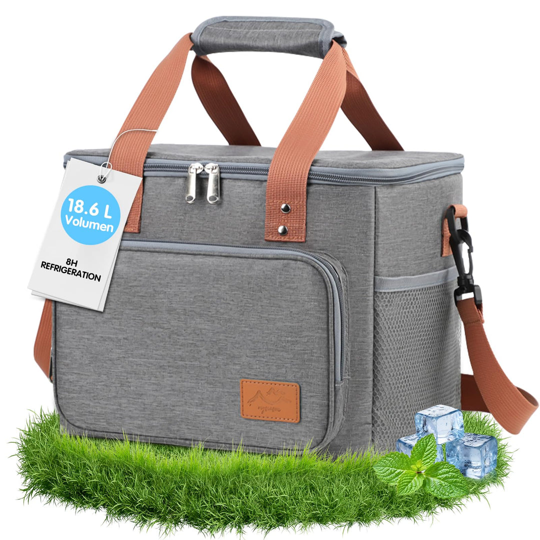 18.6L Kühltasche klein unterwegs, Isolierte Cooler Bag Lunchtasche faltbar für Herren und Damen, Wie