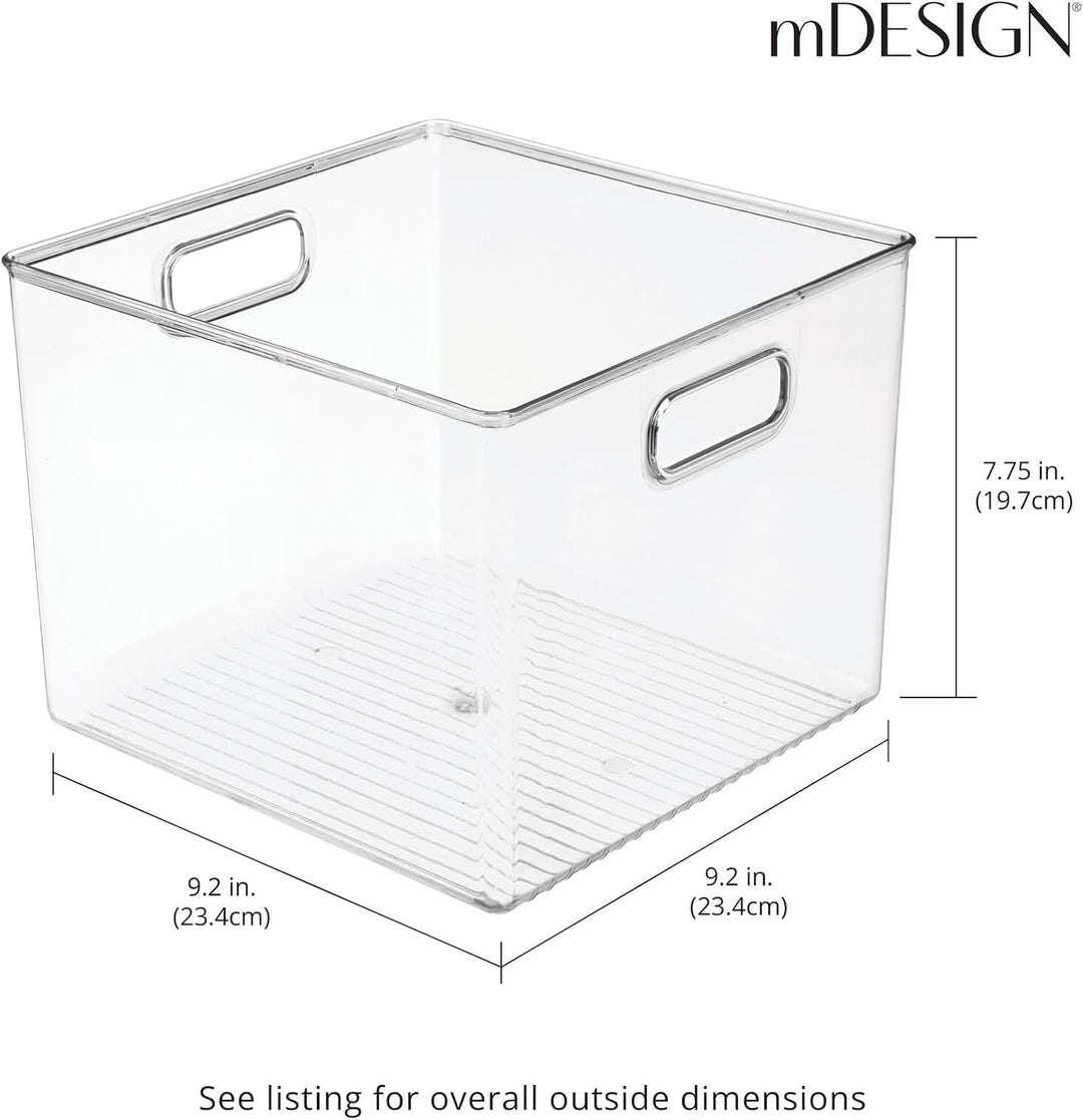 mDesign 2er-Set Kühlschrankbox – Kunststoffkiste für Obst, Konserven, Medikamente und vieles mehr –