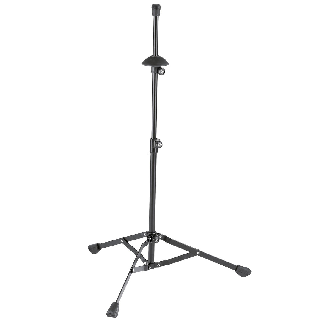 K&M 149/9 Posaunen- und Basstrompetenständer Schwarz - Faltbare Konstruktion - Höhe bis 86,5 cm flex