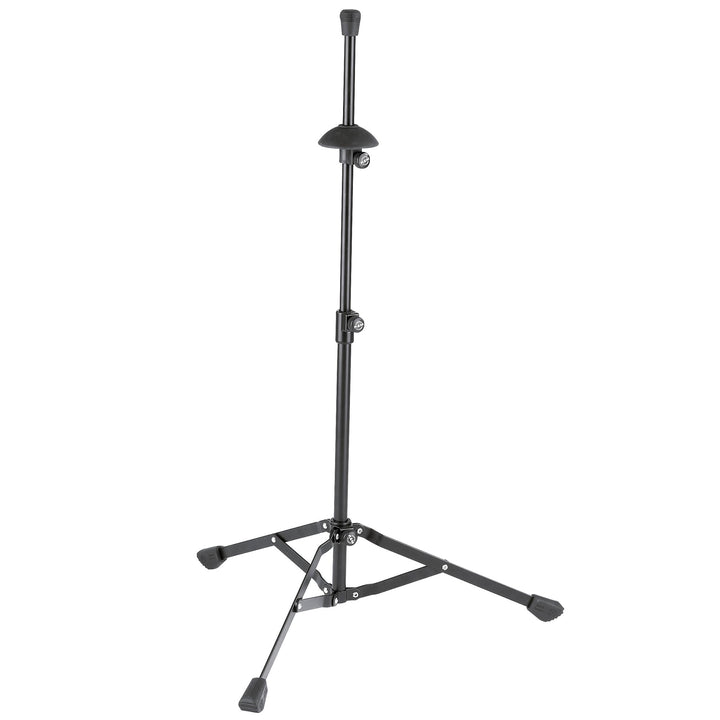 K&M 149/9 Posaunen- und Basstrompetenständer Schwarz - Faltbare Konstruktion - Höhe bis 86,5 cm flex