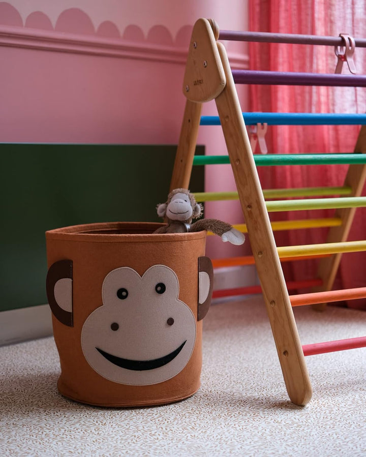 Spielzeugkorb Kinder - Aufbewahrungskorb Kinderzimmer - Wäschekorb Kinderzimmer - Spielzeugtruhe (Af