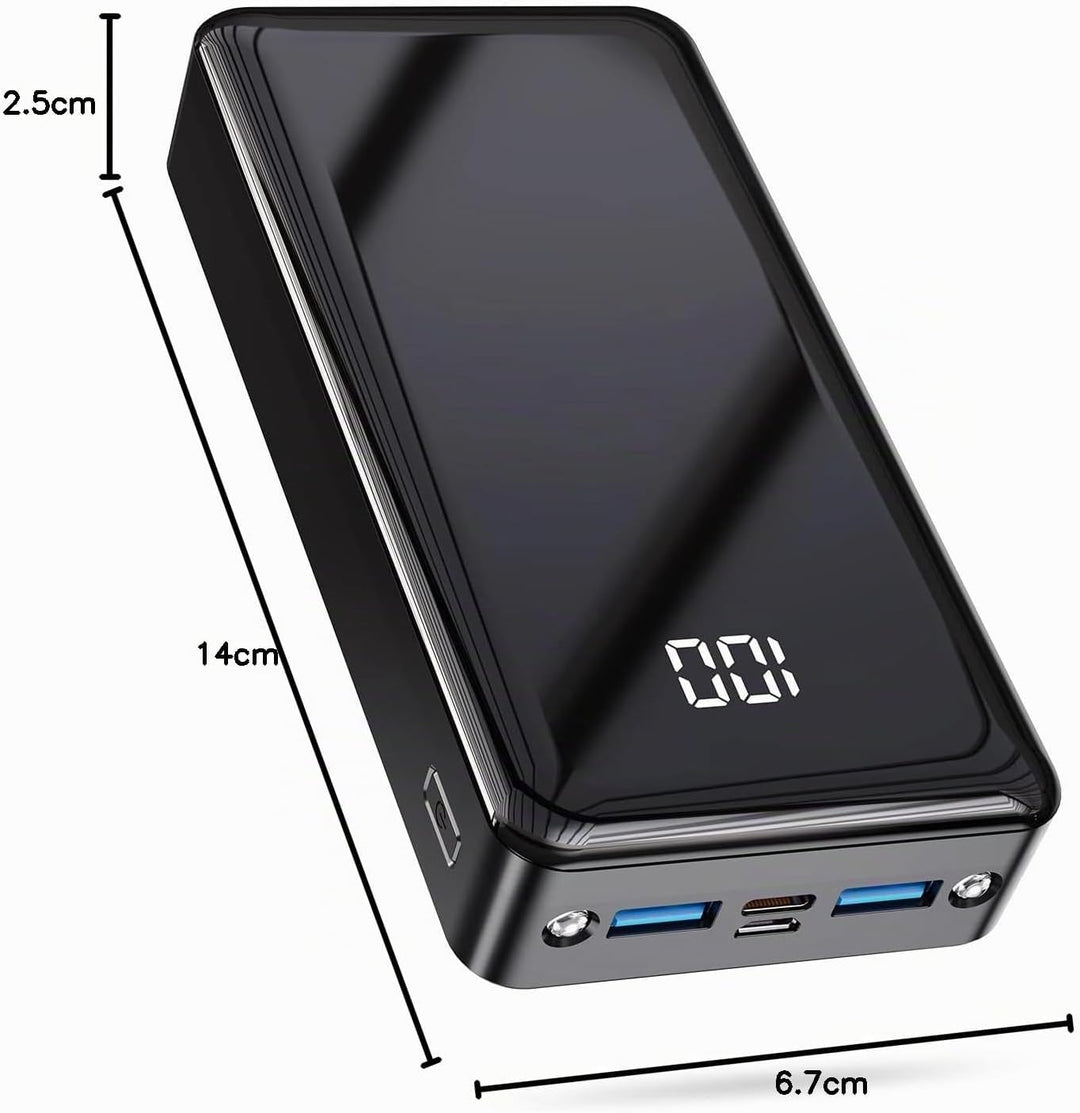 Power Bank 24000mAh,Powerbank klein Aber stark (USB C Output &amp; Input) 22,5W Externer Handyakkus mit