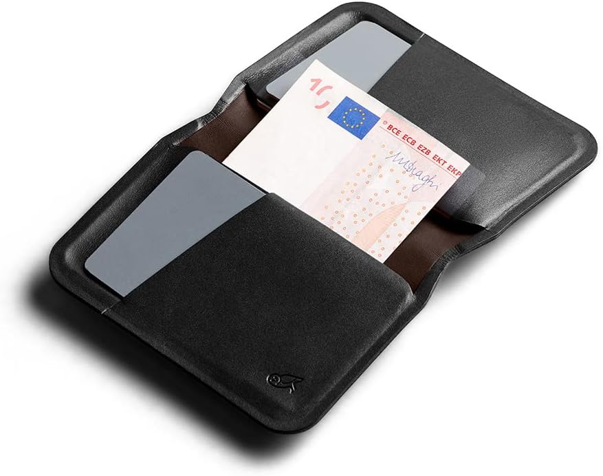 Bellroy Apex Slim Sleeve (Schlanke Faltbare Leder-Brieftasche mit RFID-Schutz) - Raven, Raven