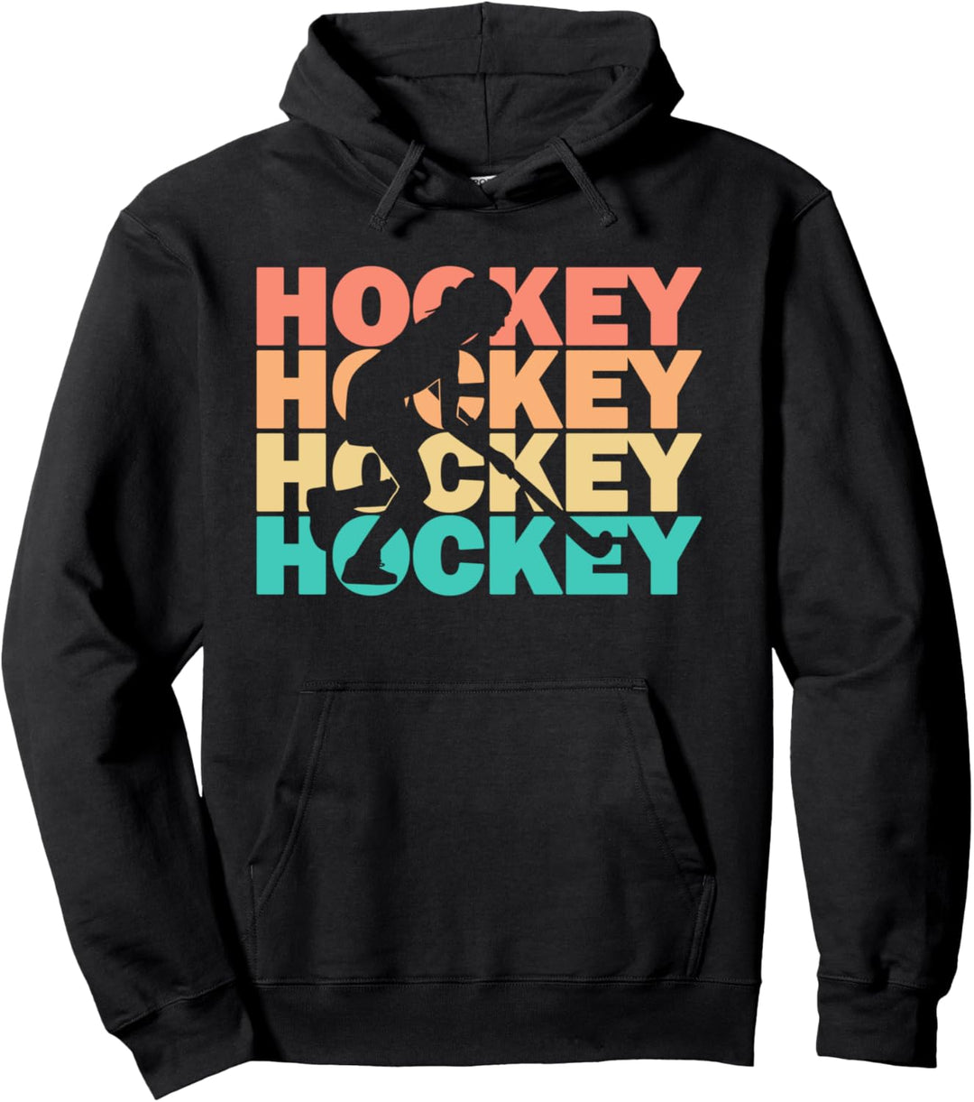 Feldhockey Hockey Fieldhockey Vintage Retro Mädchen Damen Pullover Hoodie