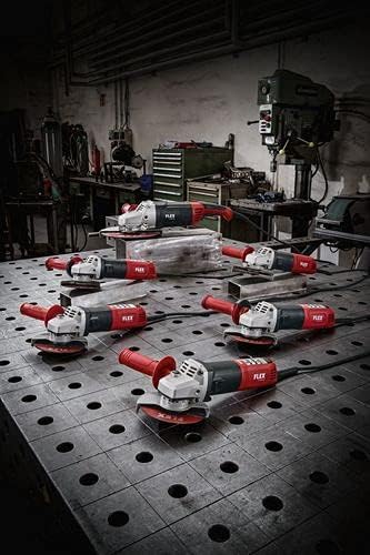 Flex Winkelschleifer (Schleifer 1500W, 125mm) LE 15-11 125 230/CEE - 447.722, Rot Schwarz