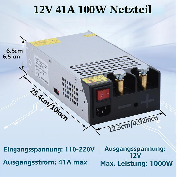 DC 12V 83A 1000W Netzteil Transformator Schalternetzteil 110V/220V AC auf DC 12Volt 83A Netzteil Tra