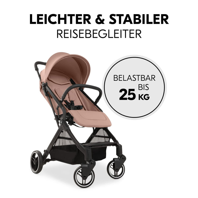 Hauck Reisebuggy Travel N Care Plus mit Liegefunktion, nur 7,2 kg, UV-Schutz 50+, bis 25 kg belastba