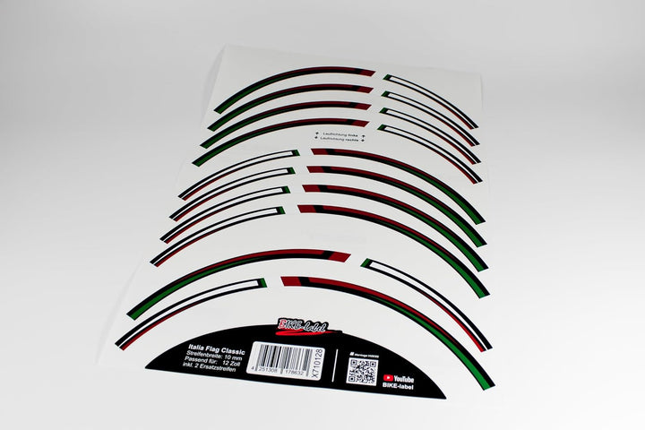 Tankpad Felgenrand Aufkleber Set 12 Zoll passend für Vespa GTS 125 + GTS Super 125 X710128 Classic F