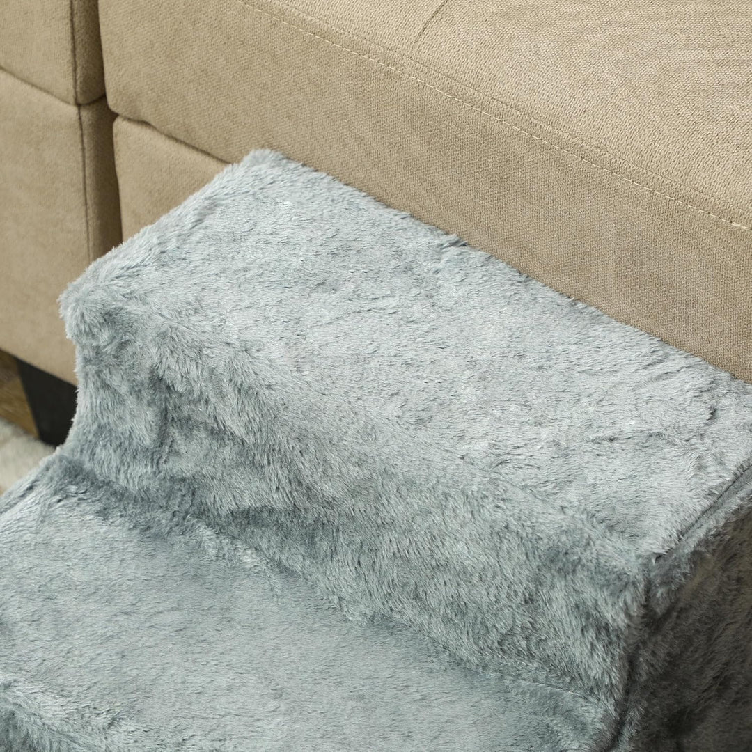 PawHut Hundetreppe 3 Stufen 35 cm Hoch Haustiertreppe für Kleine Hunde Katzentreppe Hunderampe mit W