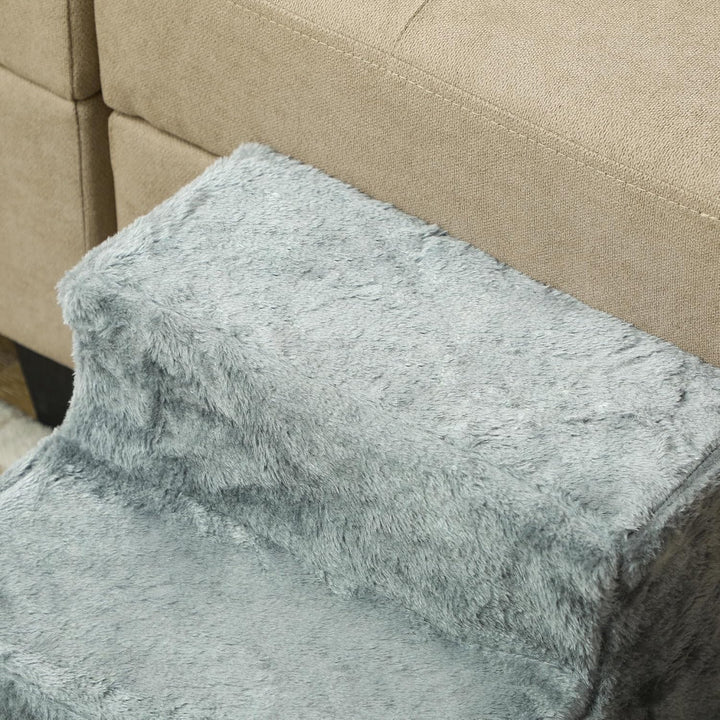 PawHut Hundetreppe 3 Stufen 35 cm Hoch Haustiertreppe für Kleine Hunde Katzentreppe Hunderampe mit W