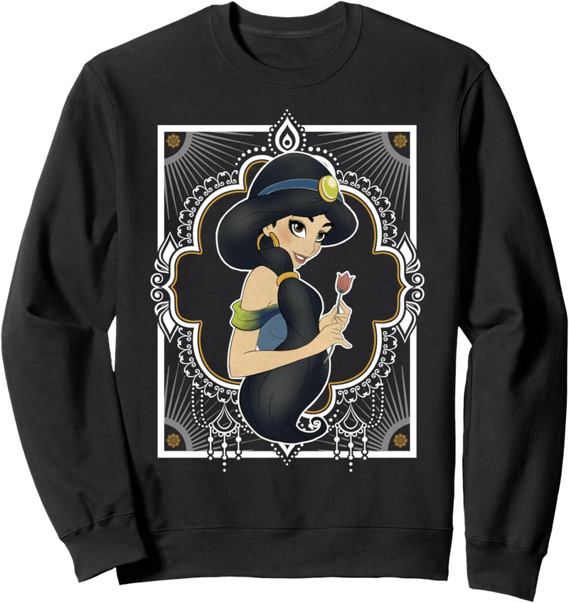 Disney Aladdin Jasmine Beaded Framed Portrait Sweatshirt