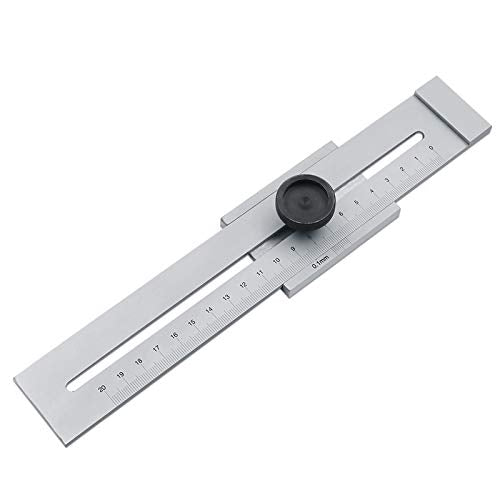 Edelstahl-Lineal, SENRISE Edelstahl-Lineal, Metall-Lineal, Markiermesser, Schneid-Schaber, Lineal fü