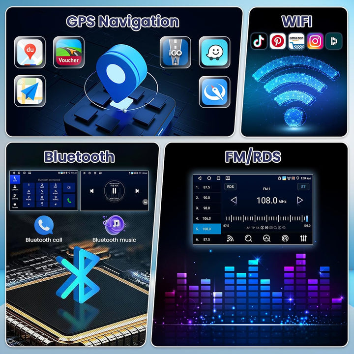 Roinvou Android15 4+64G Autoradio für VW Golf 5 6 Passat Polo Tiguan Touran Caddy Skoda Wireless Car