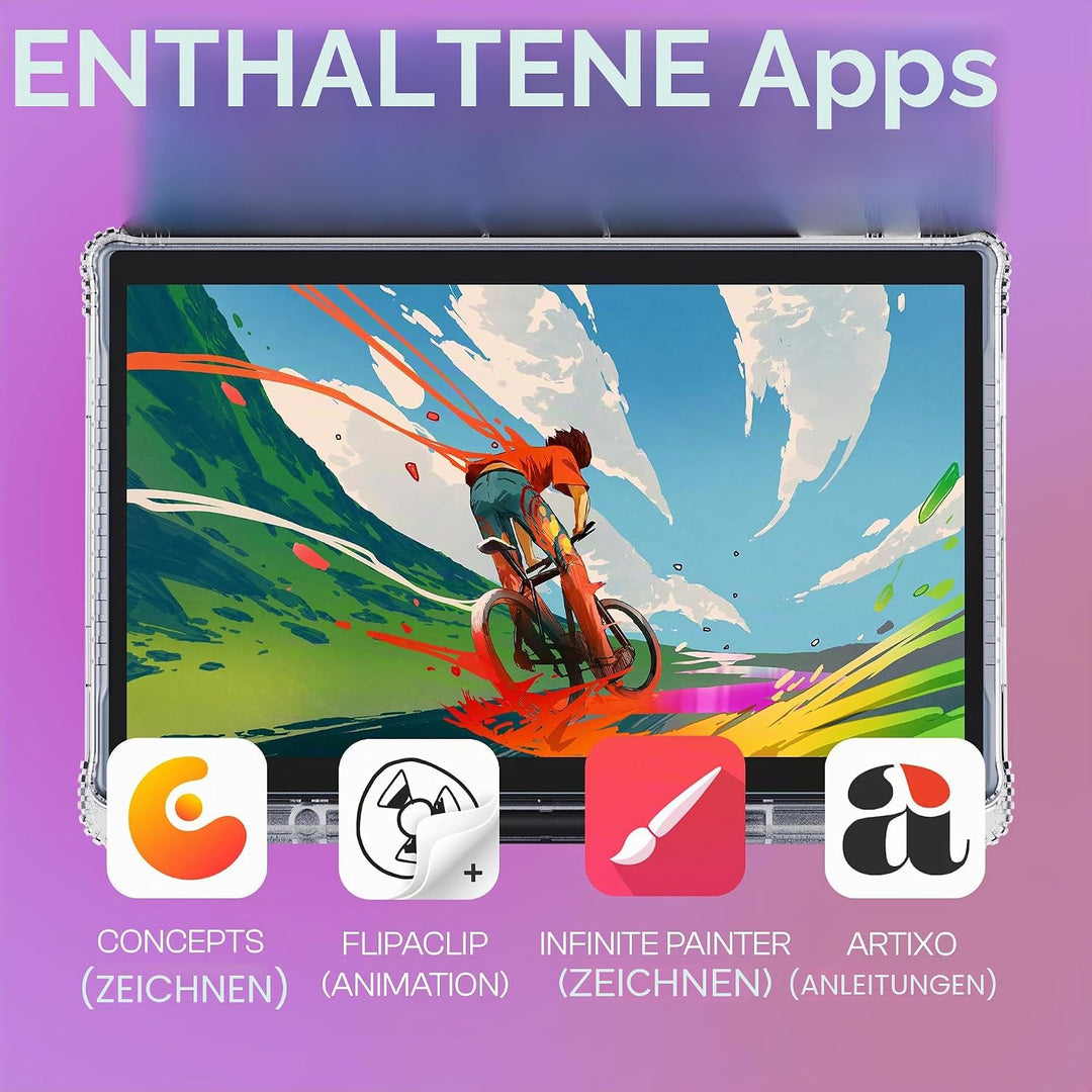 PicassoTab X14 Grösstes Eigenständiges Zeichentablett, Kein Computer erforderlich, Eingabestift, Tra