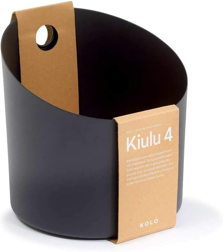KOLO Saunakübel aus Aluminium Schwarz Sauna Kübel 4
