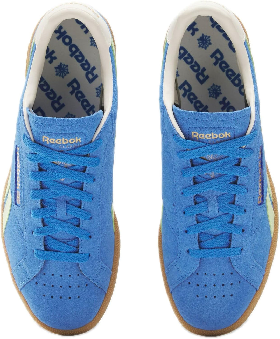 Reebok 100206240 Club C Grounds Verde Bosco 35 EU Kinetic Blue Astro Lime Vintage Chalk, 35 EU Kinet